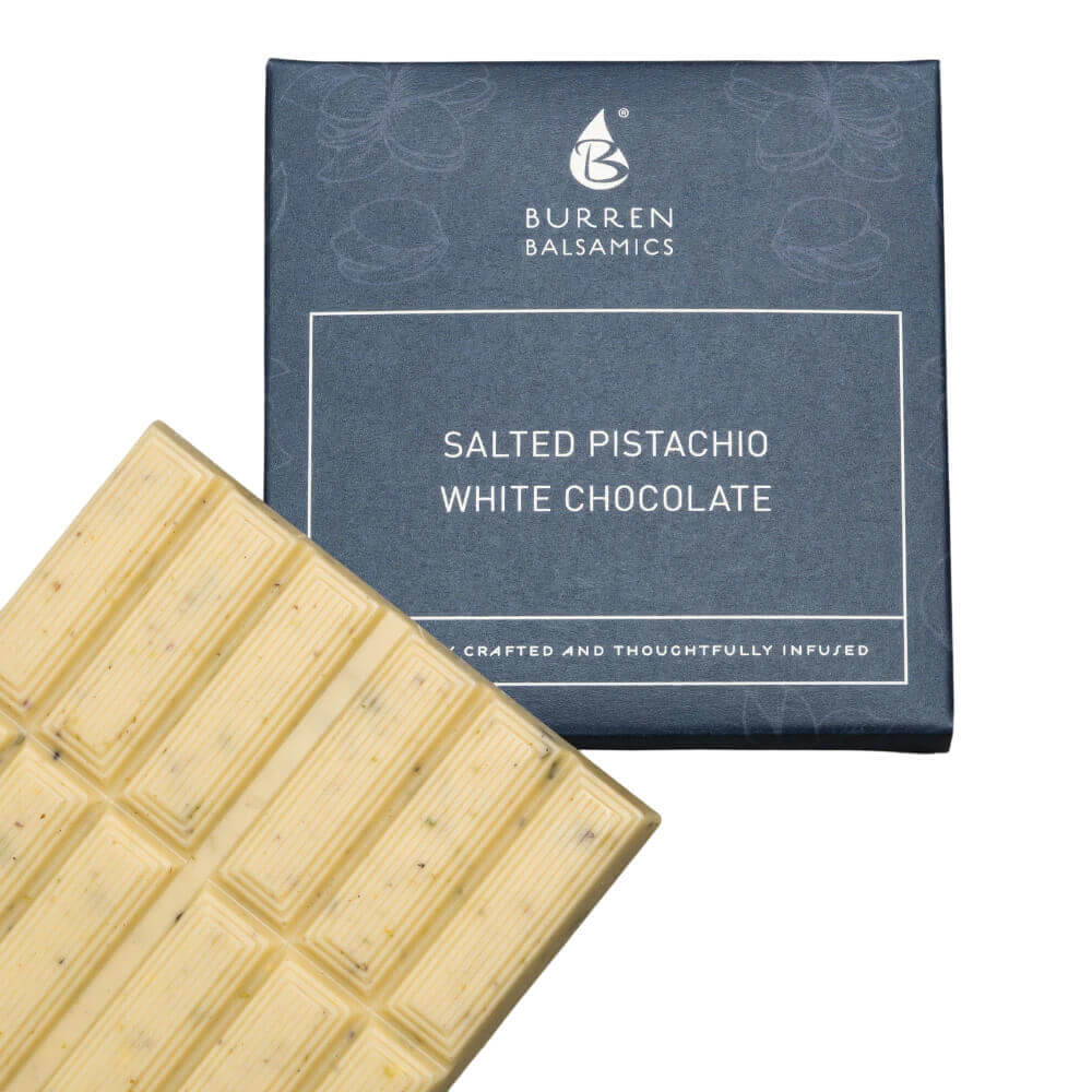 Burren Balsamics Salted Pistachio White Chocolate